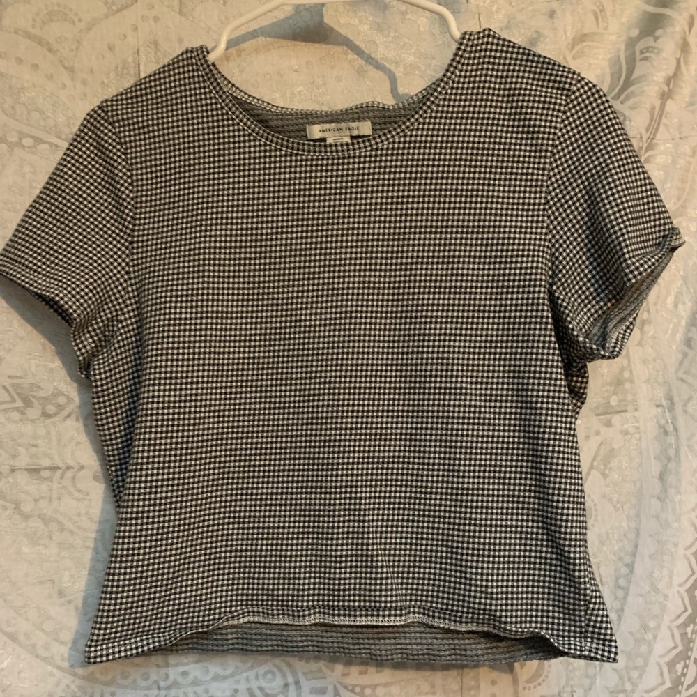 American eagle checkered crop top :)